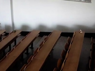 The ladder classroom of Heike University monitors